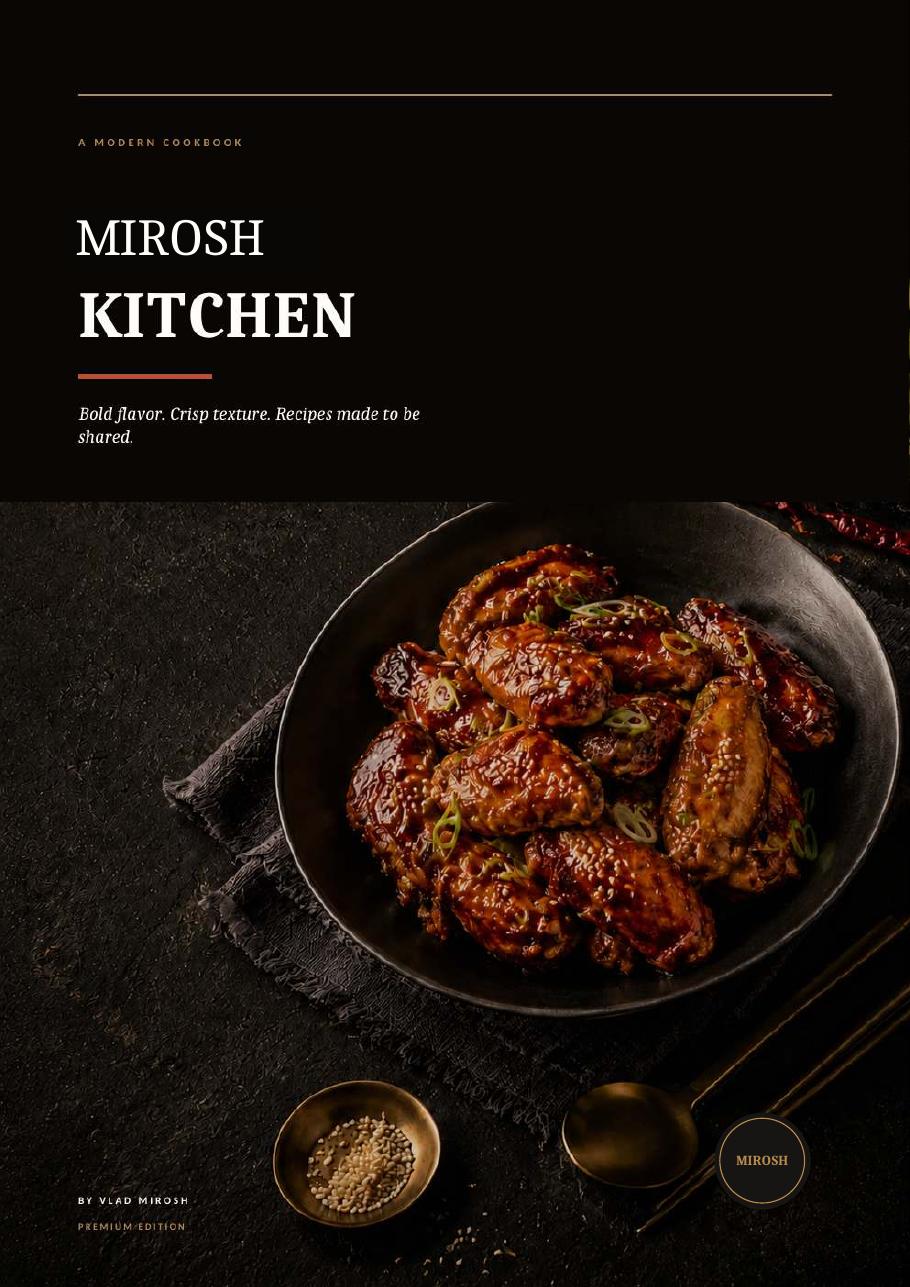 MIROSH KITCHEN cookbook cover